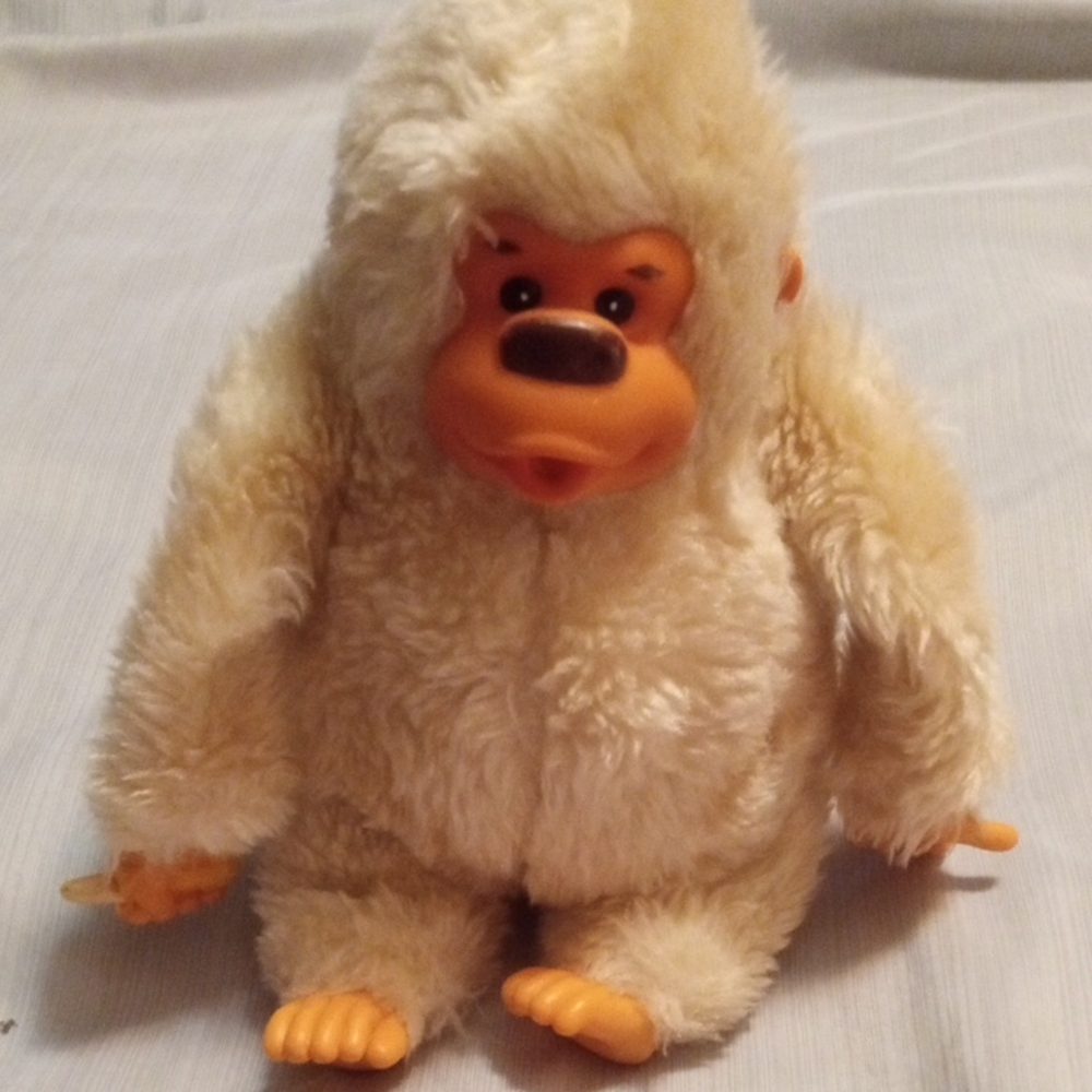 Vintage Valentine Gonga Plush Toy With Banana